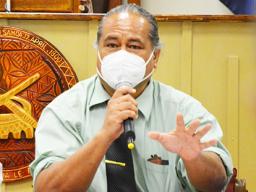 Chairman of the hospital Board, Dr Malomatumua Tuiolosega 