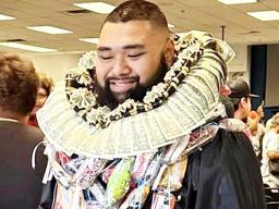 Jamal Leatiota at his graduation