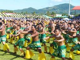 Leone Boys entertain at Flag Day