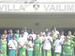 Leone students at Vailima