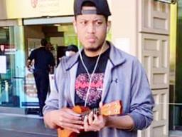 Letini Ricky Fala Mauga outside Stanford Medical Center