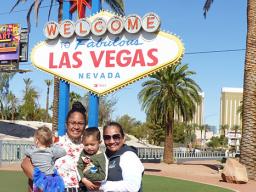 U.S. Army soldier with children and her mother