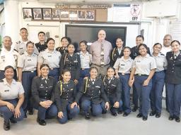 Fagaitua High School and the Leone High School JROTC
