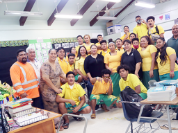 Leone High School students and faculty as well as the ASTCA team