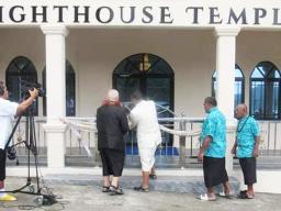 Sen. Tilo cuts ribbon for Lighthouse Temple dedication