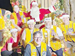 Lions Club members posing for a photo