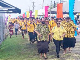 Crowds at Lions Park reopening