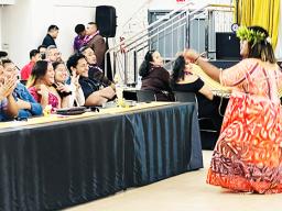 Lisha Atofau dancing