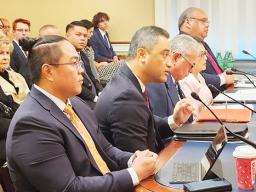 Lt. Governor Talauega E.V. Ale at Congressional hearing