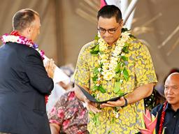 Hawaii Lt. Governor, Josh Green and Amerian Samoa Lt. Governor Talauega Eleasalo Va'alele Ale