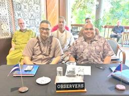 Lt. Gov. of American Samoa La’apui Talauega Ale with Guam Lt. Gov. Josh Tenorio 