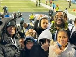 Frankie Luvu and family