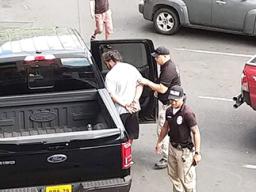 Man being taken into custody in Samoa News parking lot