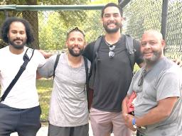 Sean Manaea with fans