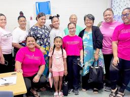 Olosega Elementary School teachers and DoH staff