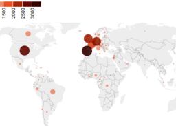 Statistical map of monkeypox outbreak
