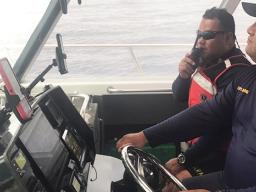 Two Marine Patrol officers underway