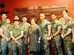 AMATA AND MARINE AT CAMP LeJeune