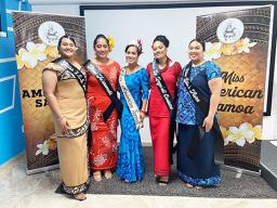 Four MASI contestants plus Miss Am Samoa
