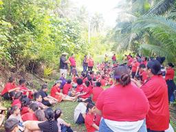 Matatula Elementary School tsunami drill 