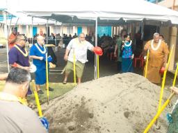 Matatula Elementary School's multipurpose center groundbreaking