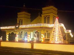 Christmas lights at CCCAS in Matu'u 