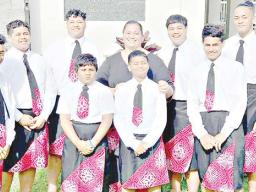 Mrs. May Manuo Lopesi and boys