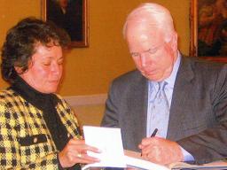Aumua Amata with Senator John McCain. 