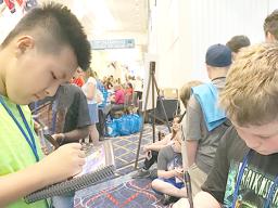 Michael Sun at the 2018 Scripps Spelling Bee