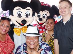 Mickey and Minnie Mouse at Aumua Amata's Halloween event