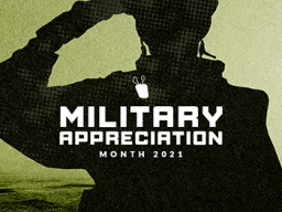 Military appreciation month banner
