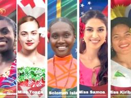 2025 Miss South Pacific contestants.  