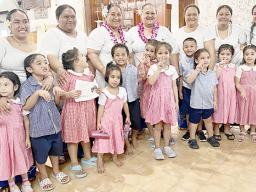 Fatuoaiga Montessori School students and teachers
