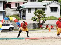 Players in the Co-Ed Cricket Challenge