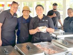 Moso'oi Festival food booth