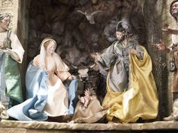 Nativity Scene in the East Room of the White House