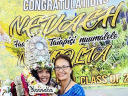 Mrs. Taiapisinuumalolo Sipili Togia’i (right) and her granddaughter Nevaeh Taiapisinuumalolo Nuusolia