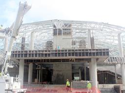 Skeleton of new fono building under construction