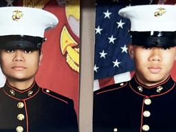 PFC Mele Ah Ling (left) of Malaeimi, and PFC Naseri Selesele of Faleniu