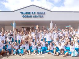 Samoan High School students and others pose for a group photo on Monday