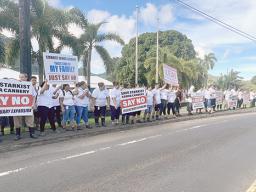 Demonstation against expansion of PRIA