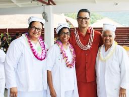 Faatigafua Valusaga, LPN and others with Lt. Gov.