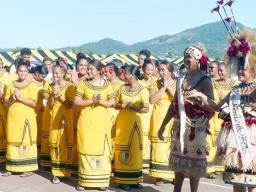 Nuuuli Vo Tech High School at the 2019 Flag Day ceremony