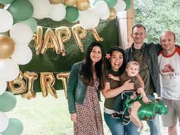 Nakoa and family at birthday party