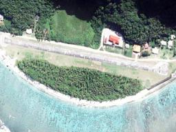 Undated aerial view of Ofu airport