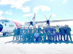 U.S. Coast Guard; U.S. Chargé d’Affaires Noriko Horiuchi; Royal Australian Army Force; and Samoa Government Officials.
