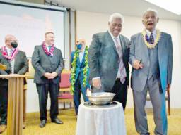 Participants at the Adventist church building dedication