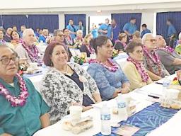 Friends at family at service for Otto Haleck Jr