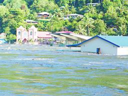 TSUNAMI INUNDATES PAGO PAGO