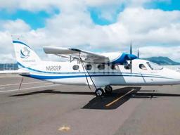 Pago Wings plane on the runway